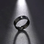 Load image into Gallery viewer, Skyrim Stainless Steel Cross Ring Men Women Christian Jesus Christ Couple Rings Jewelry Gift for Lover Wholesale
