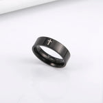 Load image into Gallery viewer, Skyrim Stainless Steel Cross Ring Men Women Christian Jesus Christ Couple Rings Jewelry Gift for Lover Wholesale
