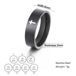 Load image into Gallery viewer, Skyrim Stainless Steel Cross Ring Men Women Christian Jesus Christ Couple Rings Jewelry Gift for Lover Wholesale
