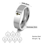 Load image into Gallery viewer, Skyrim Stainless Steel Cross Ring Men Women Christian Jesus Christ Couple Rings Jewelry Gift for Lover Wholesale
