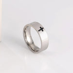 Load image into Gallery viewer, Skyrim Stainless Steel Cross Ring Men Women Christian Jesus Christ Couple Rings Jewelry Gift for Lover Wholesale
