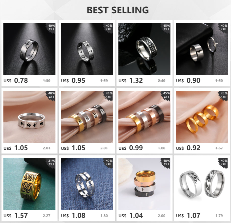 Skyrim Stainless Steel Cross Ring Men Women Christian Jesus Christ Couple Rings Jewelry Gift for Lover Wholesale