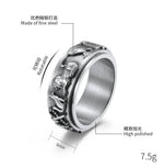 Load image into Gallery viewer, New Ancient Egyptian Symbol Titanium Steel Rotating Ring with Beautiful Meaning Pattern Stainless Steel Hand Jewelry
