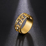 Load image into Gallery viewer, LIKGREAT Ancient Egypt Eye Of Horus Ring Stainless Steel Hollow Ra Udjat Finger Rings Accessories Ankh Cross For Women Men Gifts
