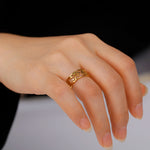 Load image into Gallery viewer, LIKGREAT Ancient Egypt Eye Of Horus Ring Stainless Steel Hollow Ra Udjat Finger Rings Accessories Ankh Cross For Women Men Gifts
